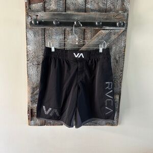Men's RVCA Boxer Style Shorts Black w/Grey Accents